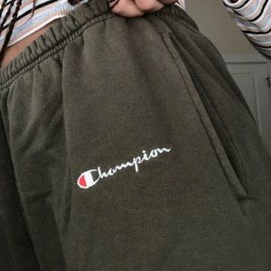 SOLD rare olive green champion joggers!